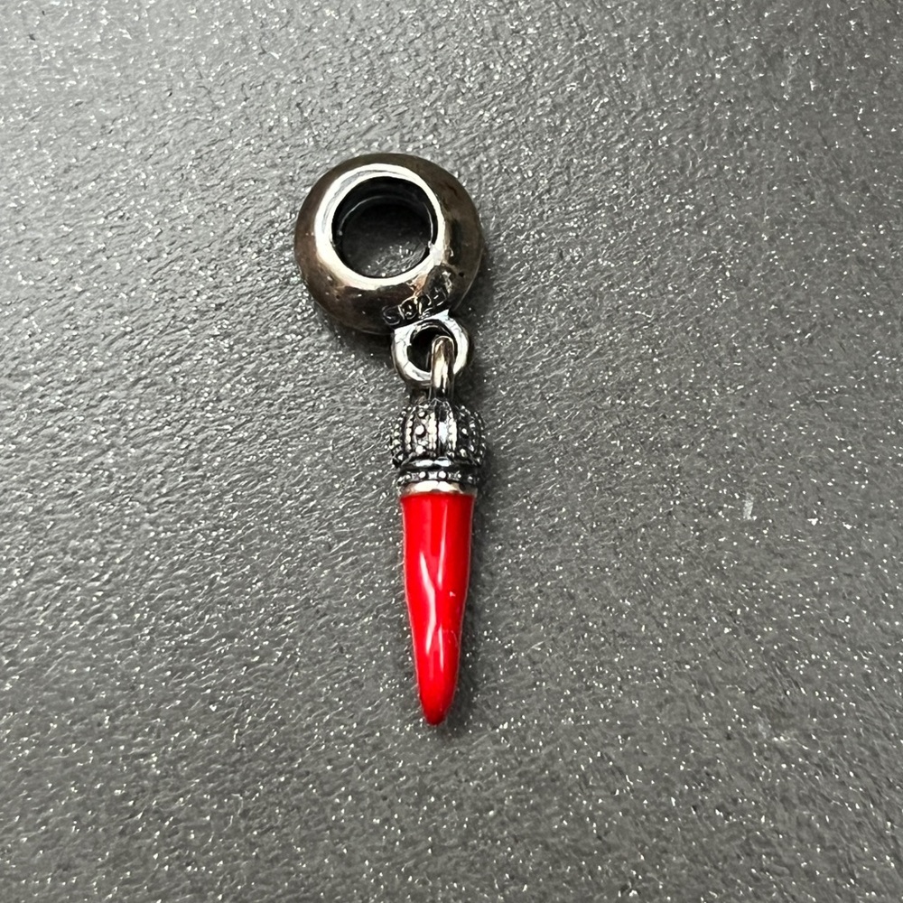 Pandora Red Corno Horn Charm (Retired) - Picture 3 of 4